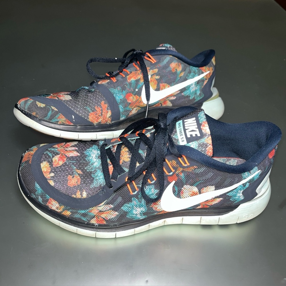 RARE🔥 Nike Free 5.0 Photosynthesis Floral Running Shoes Sz 10 724517-401